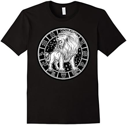 Men's Leo Zodiac sign t-shirt XL Black