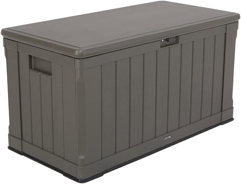 LIFETIME 439 Litre Storage Box Dark Brown Dual-Wall HDPE