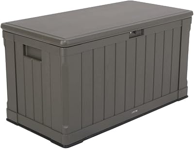 LIFETIME 439 Litre Storage Box Dark Brown Dual-Wall HDPE