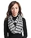 Zipper Hidden Pocket Infinity Scarf - Black Women Men Convertible Scarf lightweight Thin Scarves Light Plain Solid Jersey Security Travel Passport Purse Fashion Infinite Scarfs For Spring Winter