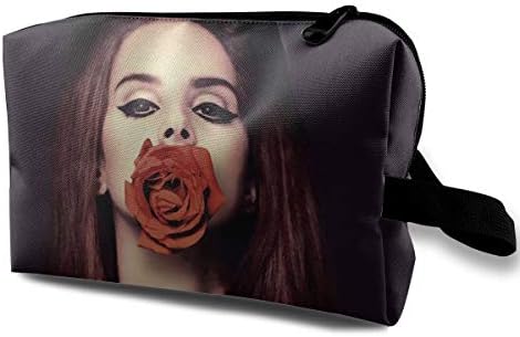Diann O Martinez Lana Del Rey Women¡¯s Travel Cosmetic Bags Portable Travel Toiletry Pouch Multi-Purpose Storage Tote Zipper and Hanging Loop