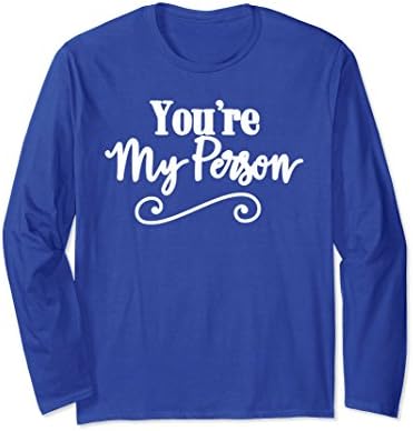 Unisex You're My Person Cute Best Friend Forever BFF Matching Shirt Medium Royal Blue