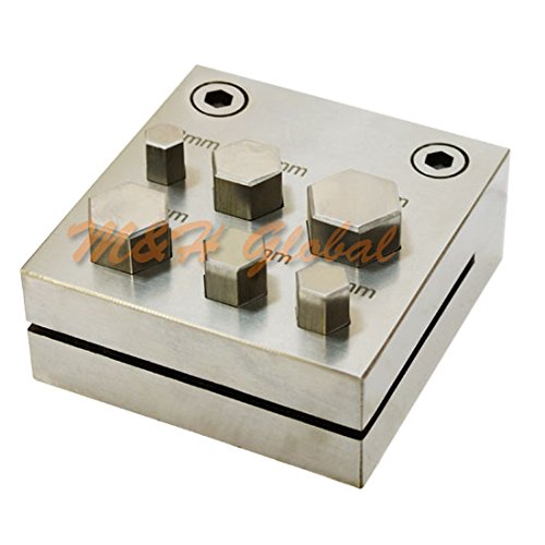 6 Pc HEXAGON Shape Metal Disc Cutter Hole Punch Puncher 8mm16mm