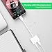 IWFYAN Compatible Dual Converter Headphone Earphone Adapter Accessories Cable Splitter Replacement for phone X 10 8/8Plus/ 7/ 7Plus , Support for iOS 11 or Later