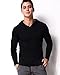 PODOM Men's Long Sleeve Pullover Hoodies T Shirt Casual Sweatshirt V Neck Tops Jersey Sweater