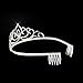 Ondder Wedding Prom Bridal Crown Rhinestone Crystal Decor Headband Veil Tiara for Women (Style 2)