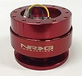 NRG SRK-200RD Gen 2.0 Steering Wheel Quick Release Kit - Red Body / Red Ring