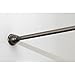 iDesign Cameo Metal Tension Rod, Adjustable Customizable Curtain Rod for Bathtub, Shower Stall, Closet, Doorway, 43-75 Inches, Bronze