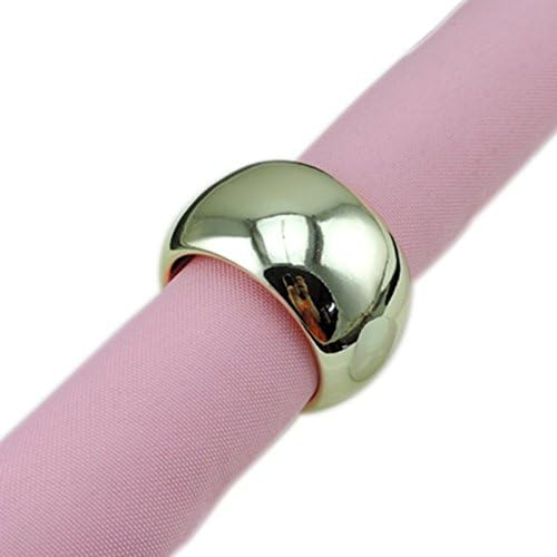 Tangpan Stainless Steel Napkin Rings For Wedding Payty Color Gold Pack of 12