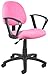 Boss Office Products Perfect Posture Delux Microfiber Task Chair with Loop Arms in Pink