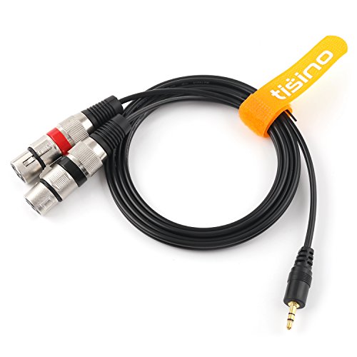 3-Pin XLR Male To Dual XLR Female Y Splitter Cable - 16 AWG Mic Adapter For DJ & Studio