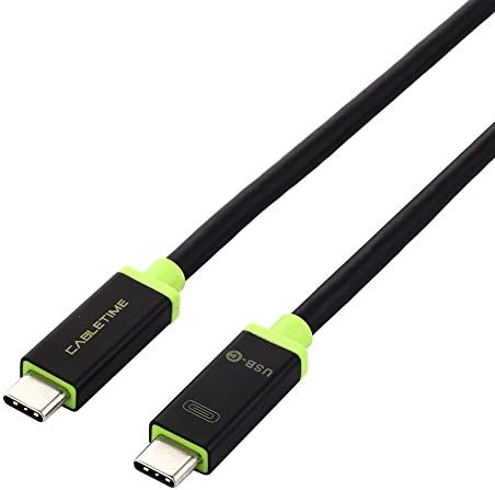 CABLETIME Nickle USB 3.1 Type C Cable, 3.3 Feet(1M) - Black
