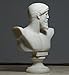 Greek Roman King God Zeus Bust Head Alabaster Statue Sculpture 6.3΄΄