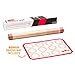 Extra Large Silicone Pastry Mat and Baking Sheet - Non Stick Thick Non-slip Reusable Mats with Measurements | Uses - Rolling Fondant | Dough | Oven Liner | Counter mat | Macaroon | Pie Crust 16