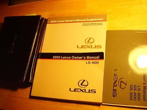 2000 Lexus LS400 LS 400 Owners Manual