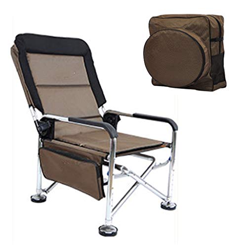 ZAQI Angelstühle campingstühle Tragbarer Angelstuhl mit Rucksack, Verstellbarer Hochleistungs-Outdoor-Campinghocker mit…