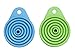 Rienar 2PCS Beautiful And Portable/Mini Kitchen Silicone Collapsible/Folding/Foldable Funnel(Green+Blue)