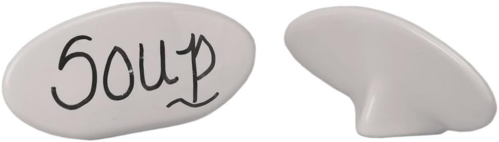 Diversified Ceramics DC800-W Ceramic White Buffet Tag - 12 / CS