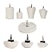 Buffing Polishing Wheel For Drill - 8Pcs White Flannelette Polishing Mop Wheel Cone/Column/Mushroom/T-shaped Wheel Grinding Head With 1/4 Handle For Manifold / aluminum / stainless steel / chrome etc. primary