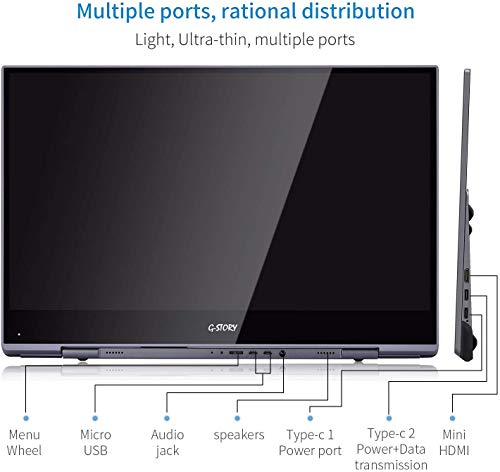 13 3 Inch Portable Monitor G Story Uhd 4k Ips Eye Care Portable Gaming Monitor For Ps4 Ps5 Xbox One Switch Laptop Pc Usb C 60hz Portable Screen With Freesync Hdr Hdmi Dual Speaker Vesa Compatible Pricepulse