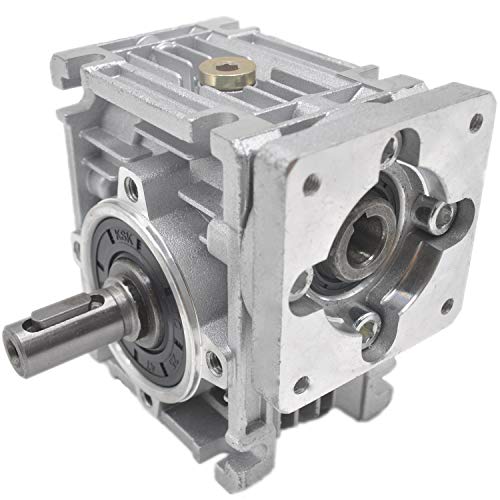 Worm Gear Gearbox NMRV-030 Speed Reducer Ratio 80:1 for Stepper Motor
