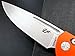 Eafengrow EF221 Folding Knife Pocket Knives D2 Blade and G10 Handle EDC Tool Knife (Orange)