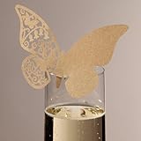 TALKING TABLES SOMETHING IN THE AIR GOLD 10-Pack Gold Butterfly Place Card