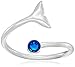 Alex and Ani Ring Wrap, Whale Tail, Sterling Silver Stackable Ring, Size 5-7