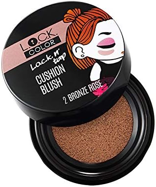 Lock n TAP Cushion Blush, 5 g, Korean Beauty Product, watercolour cushion blush sponge, long lasting lightweight texture BRONZE ROSE