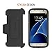 Galaxy S7 Holster Case, Trianium [Duranium Series] Heavy Duty Holster Belt Clip Kickstand case for Samsung Galaxy s7 [Black] Protective Rugged Cover with Built-in Screen Protector Holder Case
