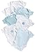 Spasilk 7 pack Bodysuit, Blue Assortment, Preemie