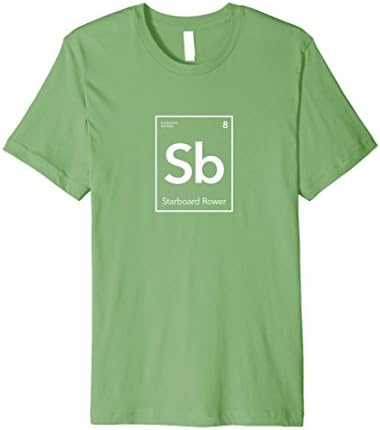 Mens Elemental Rowing Starboard Rower Premium T-Shirt Small Grass