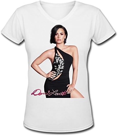 SR BIG girl's Demi Lovato poster 2016 women's t shirt White S
