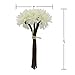 Gerbera Daisy Artificial Flowers for Farmhouse Home Decor 7 Stems Silk Daisies Flower for Wedding Bouquet Living Room Office Party DIY Decoration (White)