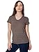 American Apparel Women's Tri-Blend Short Sleeve Women's's Track T-Shirt Size L Tri-coffee