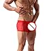 Tonsee® Sexy Men's See Through Briefs Shorts Underwear (M, Red)
