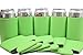 QualityPerfection 12 oz Blank Can Cooler Sleeves - Beer,Soda,Energy Drink Coolies Sleeves | Soft,Insulated,Collapsible Coolers | 35 Colors | Perfect For DIY Projects,Holidays,Events (25, Lime Green1)