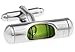 LBFEEL Green Cufflinks Mens Groomsmen Cufflinks with Green Bubble in it with a Gift Box