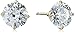Amazon Collection 10k Gold Round-Cut Swarovski Zirconia Studs (2 cttw)