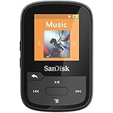 SanDisk 16GB Clip Sport Plus MP3 Player, Black - Bluetooth, LCD Screen, FM Radio - SDMX28-016G-G46K