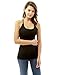 PattyBoutik Women’s Strappy Detail Back Ribbed Knit Top (Black S)