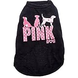 Ollypet Dogs Clothes Cat Puppy Shirt For Small Pets Apparel Summer Pink Dog Vest Black L Stylish Cotton Outfit Spring Chihuahua Yorkie Toy Doggie