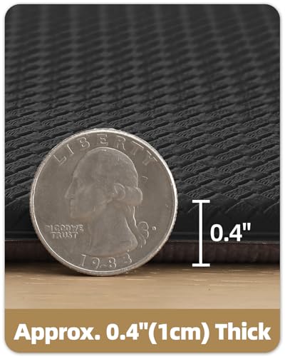 Color&Geometry Anti Fatigue Kitchen Mat Set of 2 Piece, Cushioned, Easy to Clean Kitchen Runner Rug for Floor/Sink, Non Skid Waterproof Kitchen Rugs for Long Standing, 17"x29"+17"x59", Black