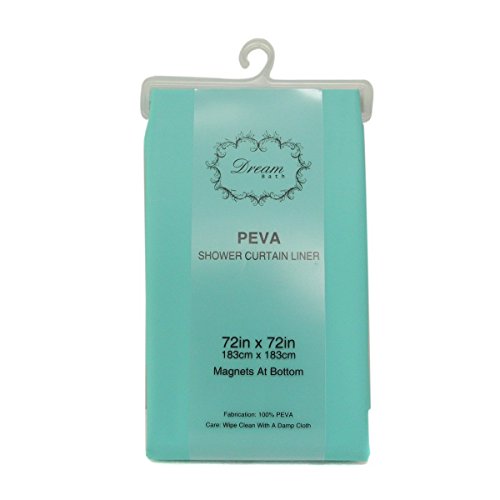 Dream-Bath-MildewFree-PEVA-Shower-Curtain-Liner-72Inch-by-72Inch-BlueIUDB0004