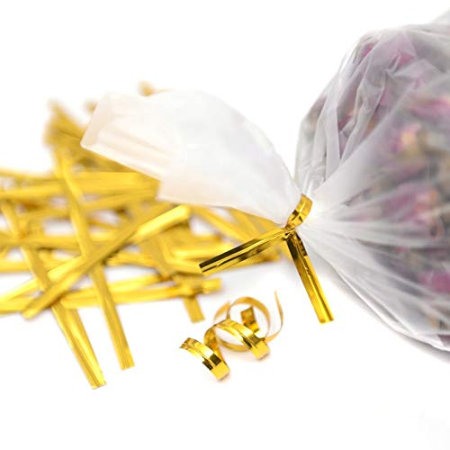 800 PCS 3.15 Inch Length Sealing Twist Ties Tape Bread Bag Sugar Box Package Gift Accessories Metal Wire Tape Decoration Ornaments Wrap Pack Belt Color Random