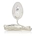 CalExotics Sterling Collection - Wired Bullet Egg Vibrator - Sex Toys for Couples, Adult Vibe Massager - Silver