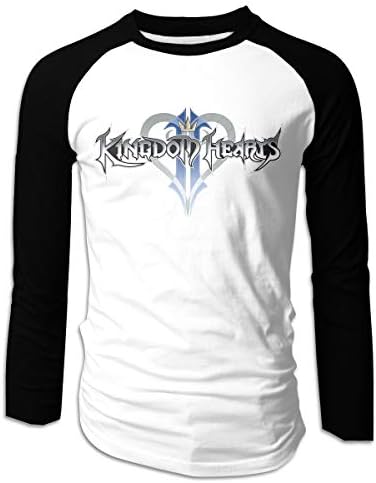 Shijingshan Men's Kingdom Hearts Long Sleeve T-Shirt Athletic Baseball Tee