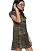 FV RELAY Women's Summer Casual Short Sleeve Camo Print Dresses Stretch Swing Dress for Work (S,Army Green)