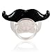 Mustache Baby Bandana Drool Bib with BPA Free Mustache Pacifier