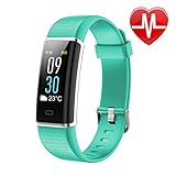 Letsfit Waterproof Fitness Tracker with Heart Rate Monitor, Color Screen Fitness Watch, Smart Bracelet with Sleep Monitor, Step Counter, Pedometer Watch for Kids Women and Men, 0.96
